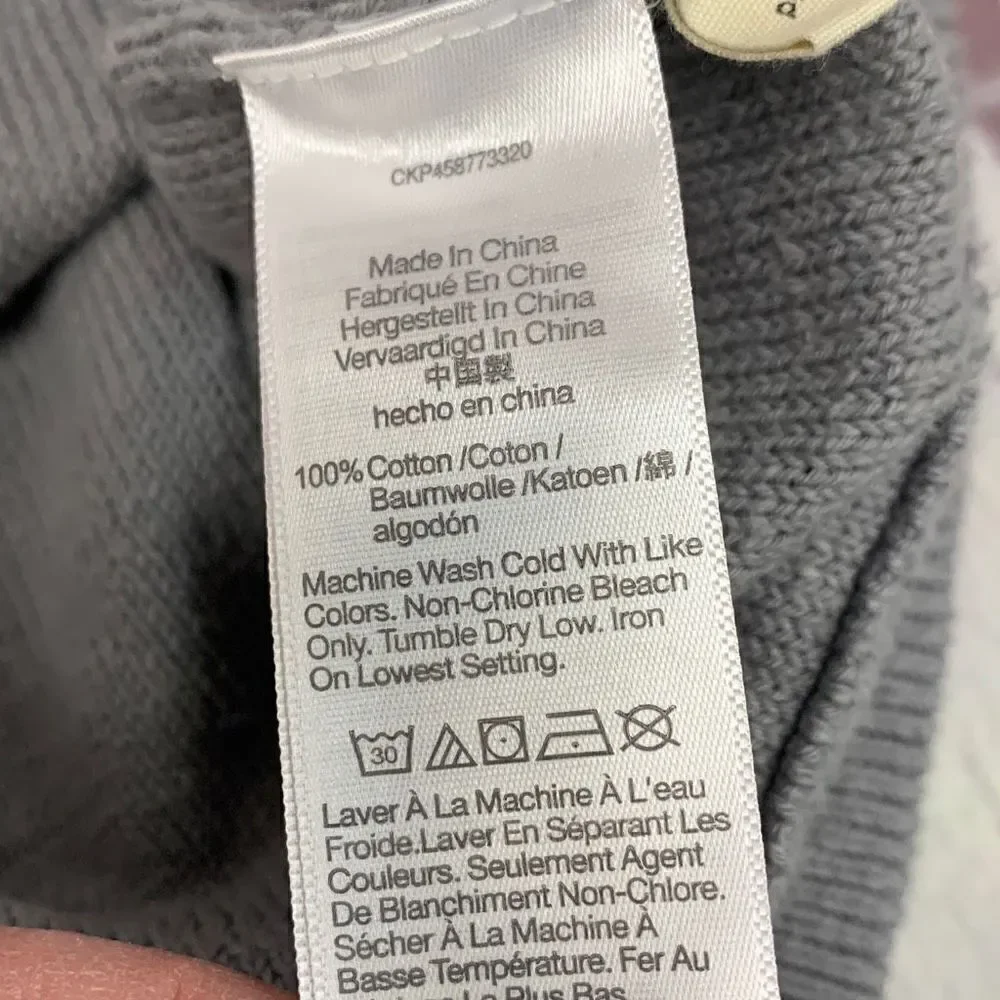 Brand New Madewell Women’s Small Grey Knit Pullover Hooded Sweatshirt Hoodie - Picture 4 of 5